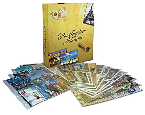 Postkartensammelalbum: Grundausstattung mit 20 Folienblättern für 80 oder 160 Postkarten.
