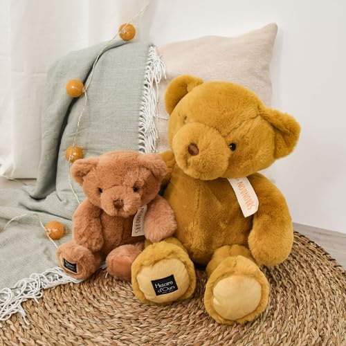 Histoire d'Ours - Der Teddybär Ocker 40 cm – 40 cm – Geschenk zur Geburt – HO3239