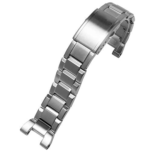 vkeid Edelstahl-Armband für Casio G-Shock Gst-w300 Gst-400g Gst-b100 Gst-210 S100d/s110d/w110 Metall-Uhrenarmband