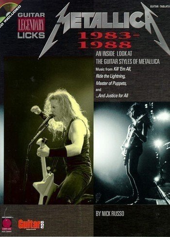 Metallica: 1983-1988 Legendary Guitar Licks Guitar Tab(with Chord Symbols)