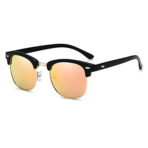 QFSLR Retro Polarisierte Sonnenbrille Für Männer Und Frauen Mit 100% UV-Schutz, Geeignet Für Strandeinkäufe Und Outdoor-Sportarten,F