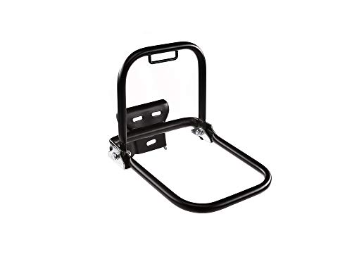 FEZ Gepäckträger hinten schwarz (kurzer Stützbügel + Schutzblechhalter) - für Simson S50, S51, S70