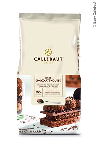 Callebaut Dark Chocolate Mousse Powder Mix - Pack Size = 10x800g