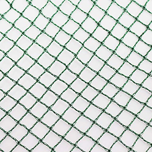 Aquagart® Teichnetz, dunkelgrün, besonders engmaschig: Maschenweite 12mm x 12mm, Laubnetz, Teichabdecknetz, Vogelabwehrnetz, Reihernetz robust Verschiedene Größen (18m, 10m breit grün)