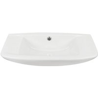 'aquaSu® Handwaschbecken scaLma, 50 cm, Weiß, Waschtisch, Gäste-WC