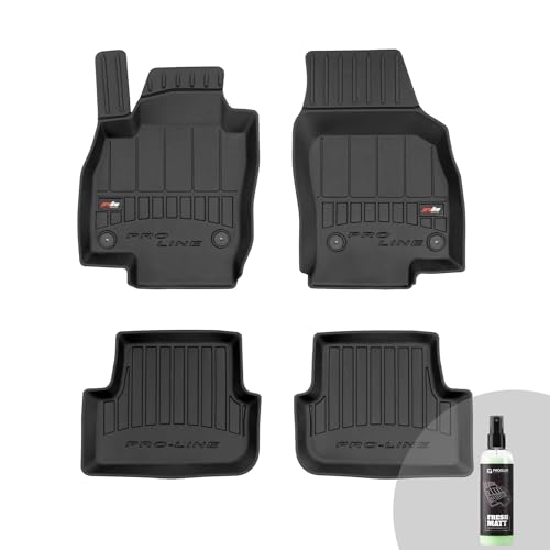 ProLine 3D 4er-Set von Exklusiven Auto Fußmatten für SEAT Arona ab 2017, für SEAT Ibiza V ab 2017, für Volkswagen Polo VI ab 2017 | Langlebiges TPE-Material | Die höchsten Kanten