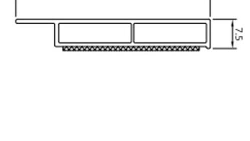 4x Selbstklebende Weiße Abdeckleiste Fensterleiste 30-50x7,5mm Kunststoffleiste nach Auswahl 1,5 m Lieferumfang 4 Stck (50 mm)