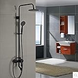 NEU Messing 8 Regenduscharmaturen Einhand-Badezimmer-Außenduschmischer Schwenkbarer Wanneneinlauf Mit Handbrause
