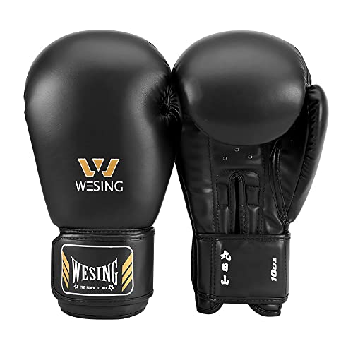 Wesing Professionelle Schnürtraining Boxhandschuhe Fight Punching Gloves