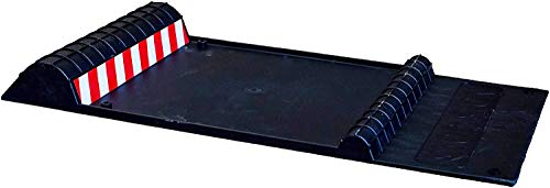 Maxsa 37358-RS Park Right Perfect Parking Selbstklebende Anti-Rutsch-Parkmatte für Auto und LKW, 5,1 x 27,9 x 54,6 cm, Schwarz mit reflektierenden Streifen