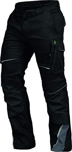 Leib Wächter Flex-Line Workwear Bundhose Arbeitshose mit Spandex (schwarz/grau, 26)