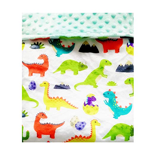 G-Tree Super Soft Minky Decke für Baby - Komfortable Plüsch Decke für Baby-Geschenk, Decke für Mädchen, Jungen, Kinderzimmer, Kinderwagen, Kinderbett zum Empfangen (47.2x30INCH, Dinosaurier)