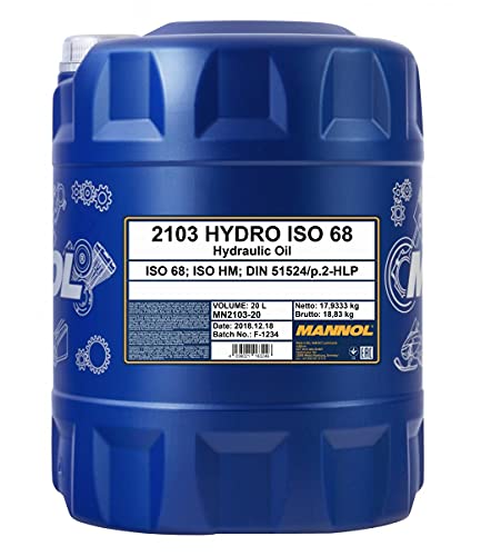 1 x 20L MANNOL Hydro ISO 68 / Hydrauliköl HLP