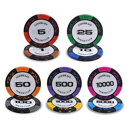 TX GIRL 600 / 1000pcs Casino Poker Chips Set Mit Acryl Case/Tray/Big Table Cloth For Texas Holdem Blackjack Glücksspiel-Chips (Color : 600pcs)