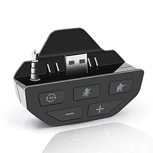 Stereo-Headset-Adapter für Xbox One Controller, Headset-Adapter, Audio-Adapter, Kopfhörer-Konverter (schwarz)