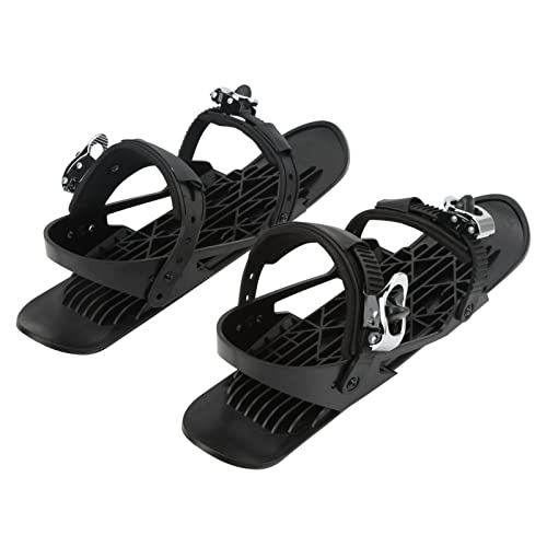 Astibym Mini-Skiskates, tragbare Mini-Skischuhe schwarz für den Wettkampf für Erwachsene