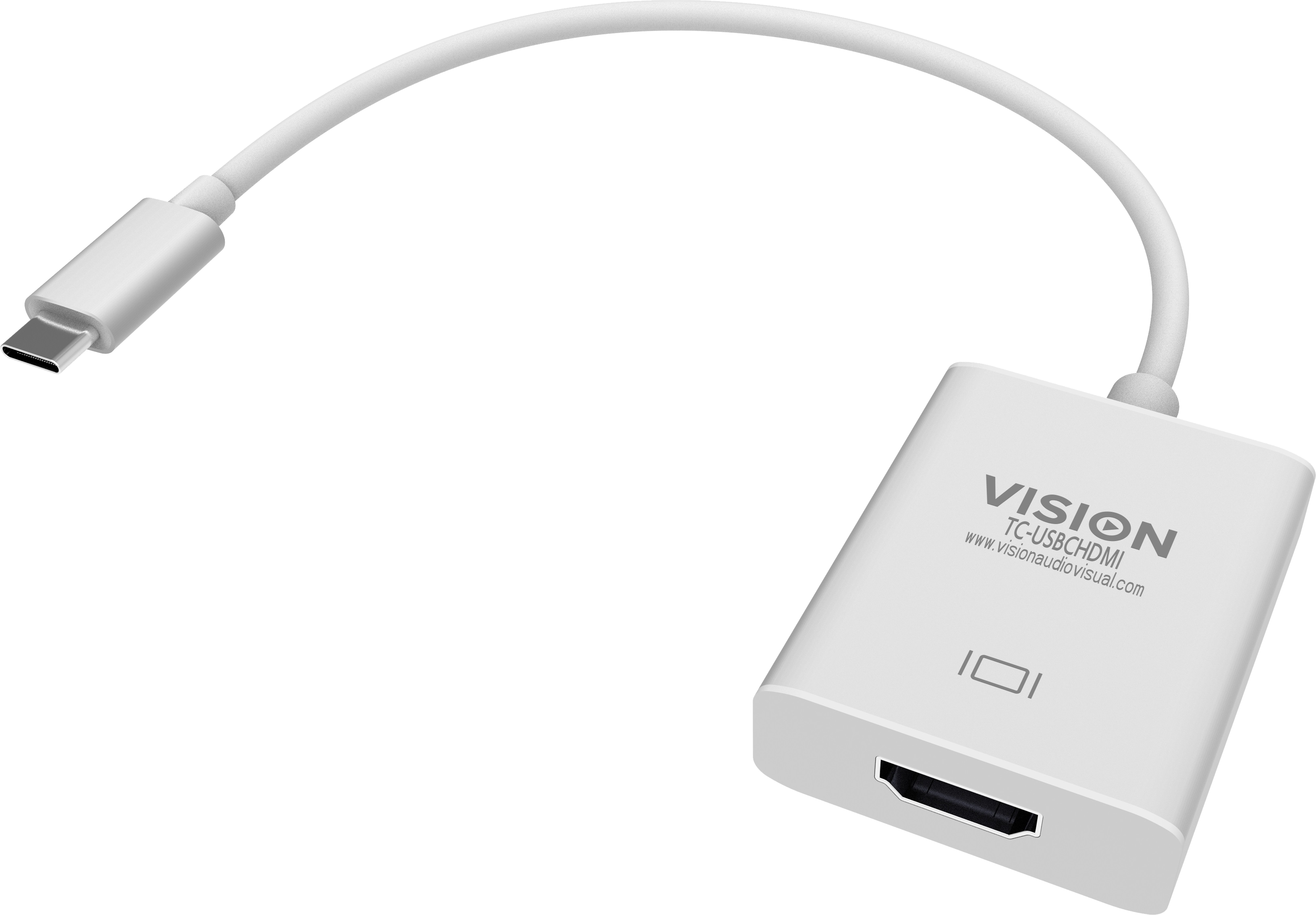 Vision TC-USBCHDMI - Externer Videoadapter - USB-C 3.1 - HDMI - weiß - retail