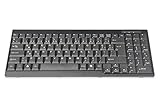 DIGITUS Tastatur für LCD KVM Konsolen von DIGITUS, Türkisches Layout, QWERTY, USB, Schwarz