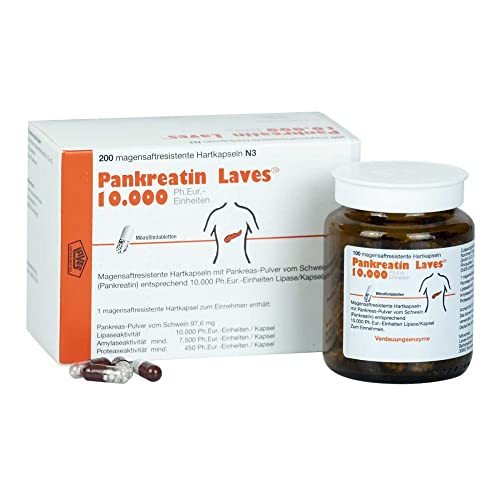 Pankreatin Laves 10.000 Ph.eur.-einh.msr.hartkaps. 200 stk
