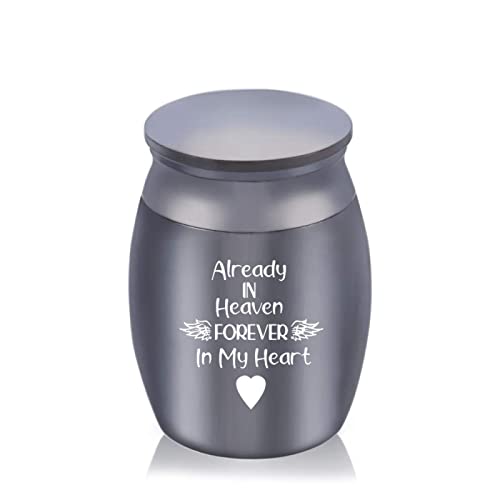 LZHLMCL Mini Urne Human Ashes for Pets Memorials Forever In My Heart Dog Cremation Urn Casket Funeral Pendant Black 30 * 40Mm