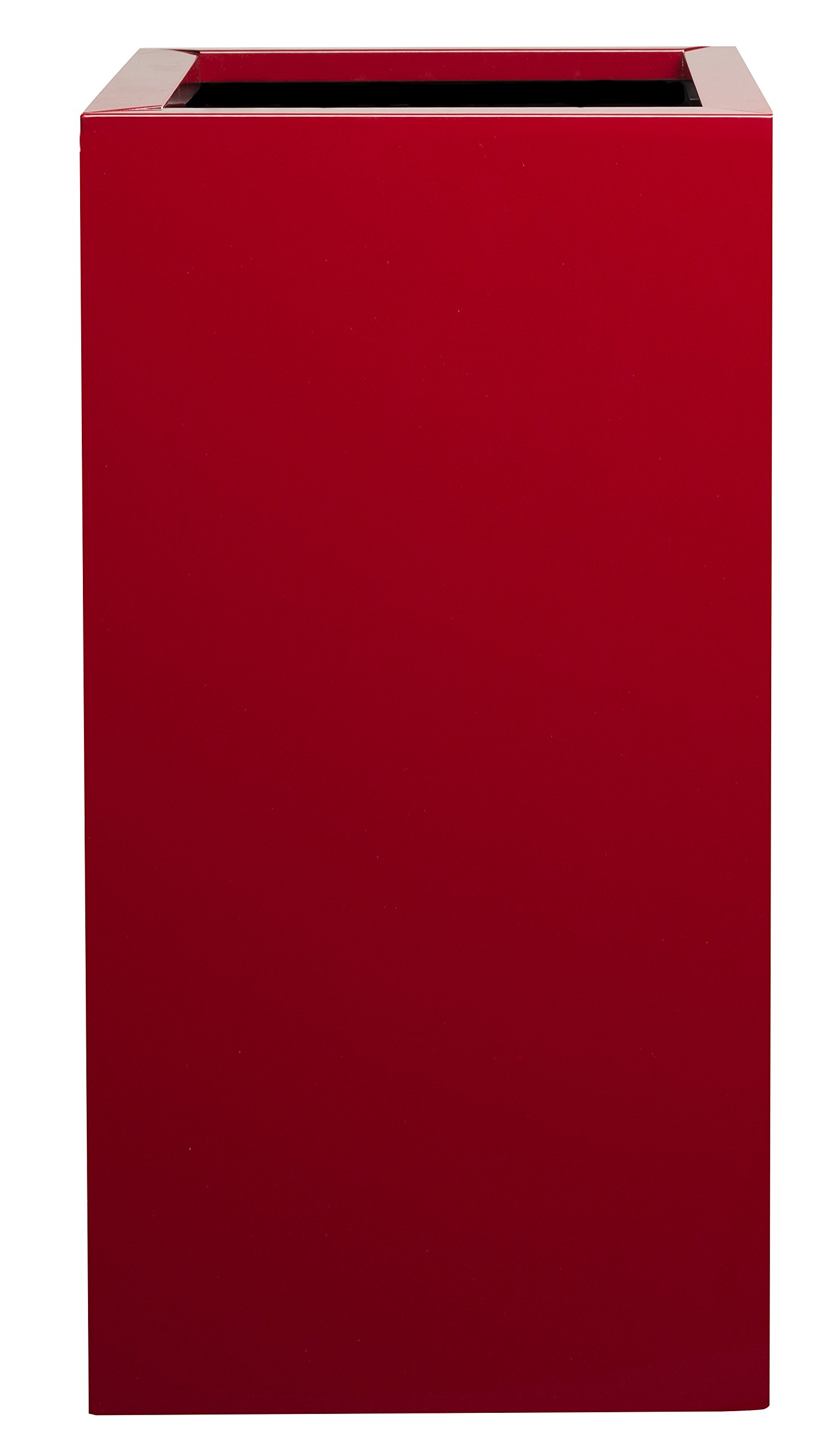 Hobby Flower Steel Plus – Pflanzengefäß mit Einsatz-System 35 x 35 x 70 cm rot