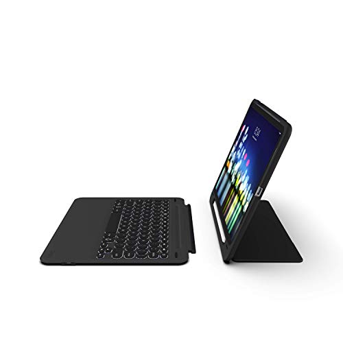 ZAGG Slim Book Go Keyboard Folio Schutzhülle für Apple iPad Pro 11 Zoll (2018 Version), Schwarz