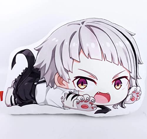 JunziWing Bungo Stray Dogs Plüschtier Kissen, Anime Figur Stoffpuppen, Mädchen Geburtstagsgeschenke 45Cm Nakajima Atsushi