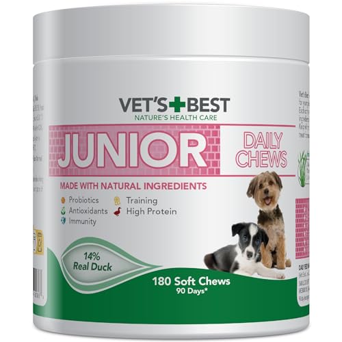 Vet's Best Daily Soft Chews - Supplements for Junior Dogs, 180 Chews