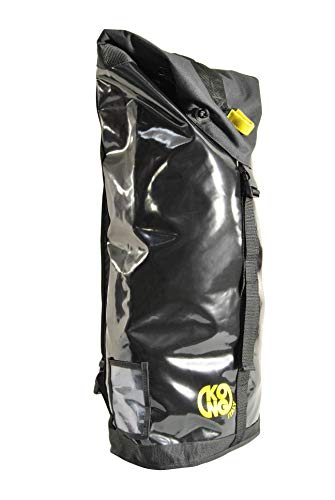 KONG Rope Bag 200 Rucksack für Transport von Saiten und Ausrüstung, Schwarz, 43 Liter