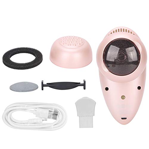 Elektrischer Fußschärfer, einstellbarer tragbarer automatischer Fußschärfer, Entferner für abgestorbene Haut, wiederaufladbare Fußpflegemaschine (pink)