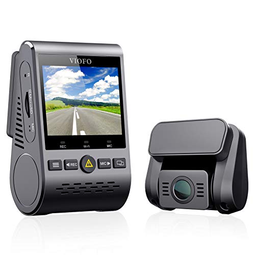VIOFO Autokamera Dashcam A129 Duo Dual Full HD 1080P 2.0” Diskretes Design WiFi Vorne und Hinten Kamera Nachtsicht mit GPS, 24h Überwachung, G-Sensor, Bewegungserkennung, Loop-Aufnahme