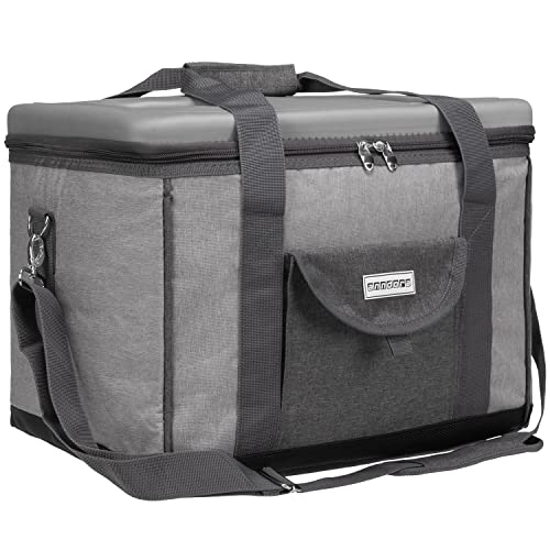 anndora Kühltasche XL Light Grey 40 Liter - Kühlbox Isoliertasche Picknicktasche