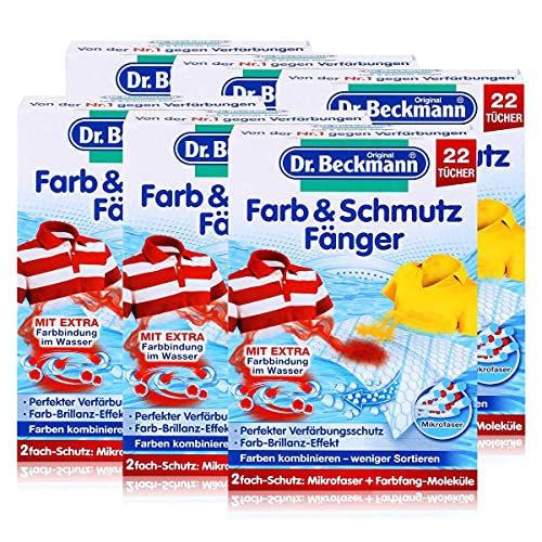 Dr. Beckmann Farb & Schmutz Fänger mit Farbfang-Molekülen 22 Tücher (6er Pack)