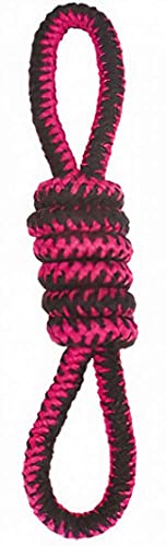 M-PETS hundezugleine Twist Node 48 cm Baumwolle rosa