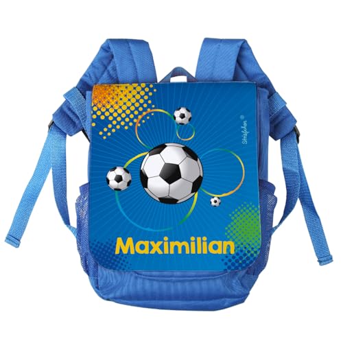 Striefchen® Kinder-Rucksack mit Namen - Fußball - ideal für den Kindergarten