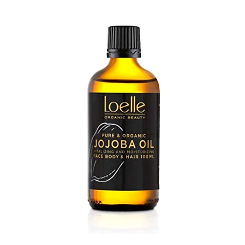 Loelle - Reines & biologisches kaltgepresstes Jojobaöl - für alle Hauttypen geeignet - Jojoba Öl für Haare, Gesicht, Hände, Körper und Intimbereich - Naturkosmetik - geerntet in Peru (100ml)