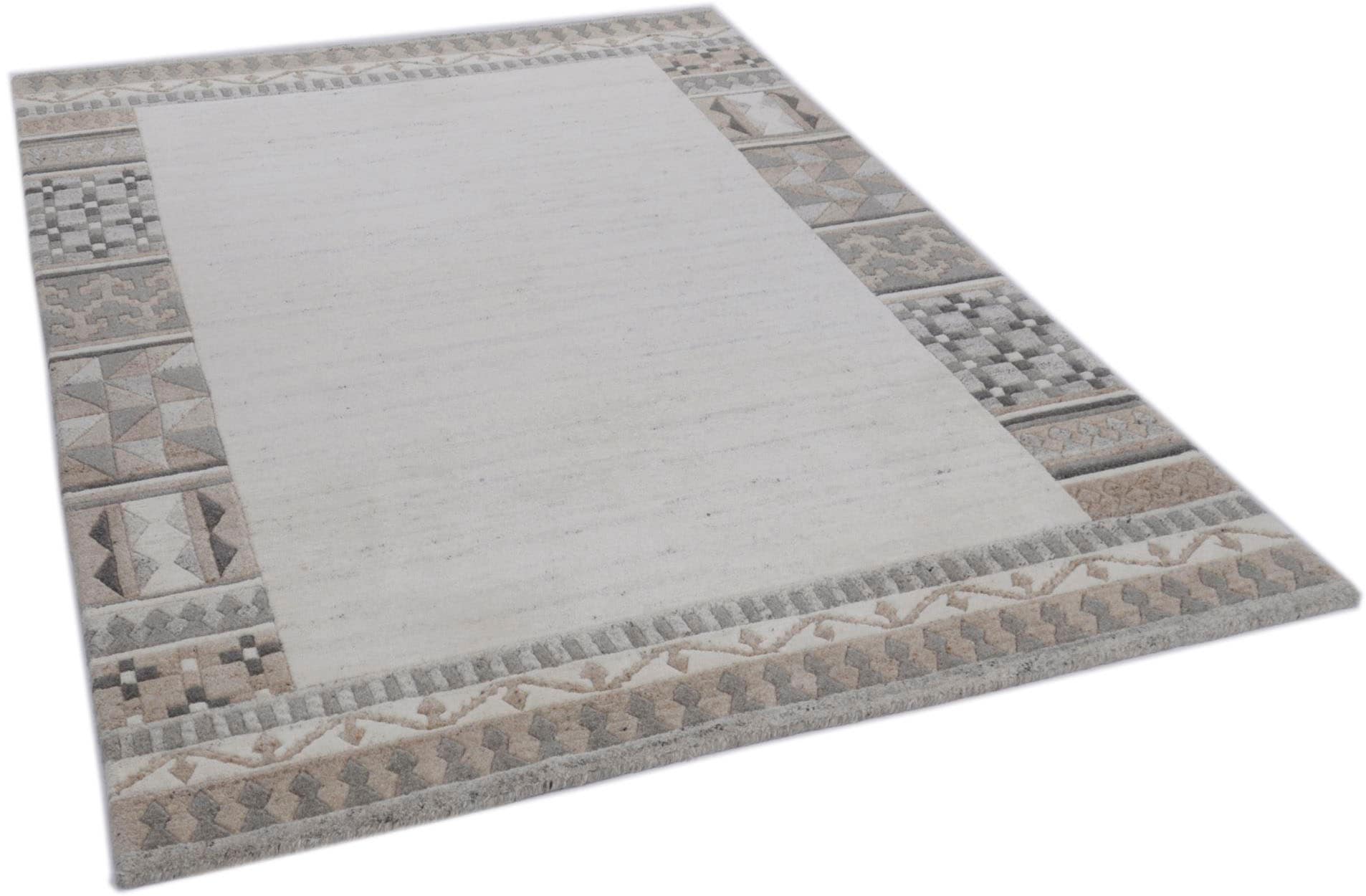 Teppich aus 100% Schurwolle (IWS); handgetuftet | Größe: 70 x 140 cm; Farbe: Natur Beige | THEKO die markenteppiche - Royal Natur