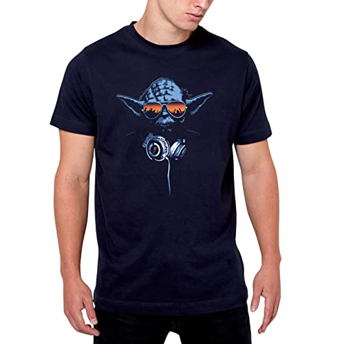 DJ Yoda T-Shirt für Star Wars Fans blau - XL