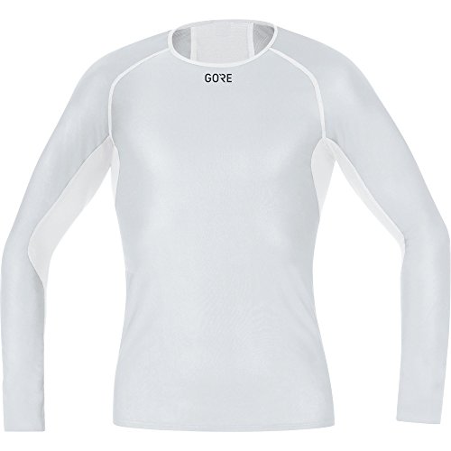 GORE WEAR Herren M Windstopper Base Layer Langarm Shirt, Light Grey/White, XL