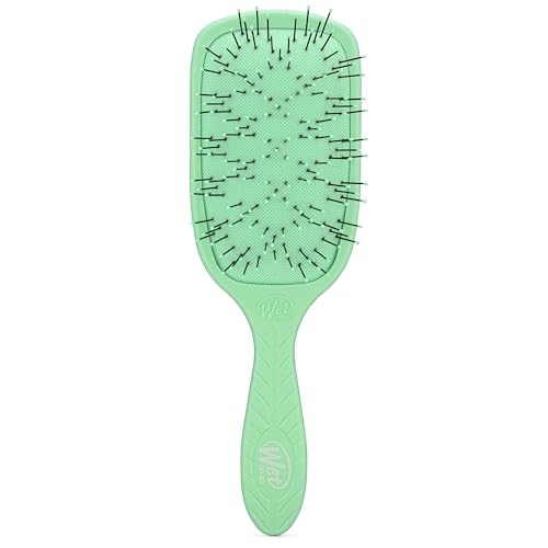 WetBrush Go Green Paddle Detangler für dickes Haar, mit einzigartigen Traubenmustern von ultraweichen Intelliflex-Borsten, um selbst das dickste Haar sanft und mühelos zu entwirren, Grün