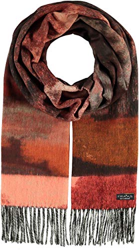 FRAAS Cashmink®-Schal mit floralem Muster - Made in Germany für Damen Camel