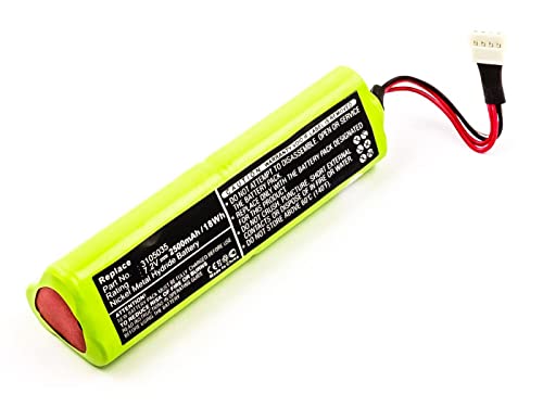 MicroBattery Battery for Equipment 18Wh NiMH 7.2V 2500mAh, MBXEQ0002 (18Wh NiMH 7.2V 2500mAh)