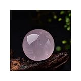 Natürlicher Kristall-Traum-Amethyst-Kugel, polierter Globus, Massageball, Stein, Heimdekoration, exquisit Reiki Crystals (Color : Rose Quartz, Size : 35-40mm)