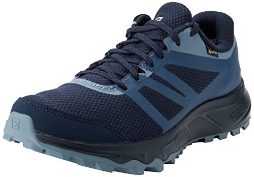 Salomon Trailster 2 Gore-Tex (wasserdicht) Damen Trailrunning-Schuhe, Blau (Navy Blazer/Sargasso Sea/Flint Stone), 36 2/3 EU