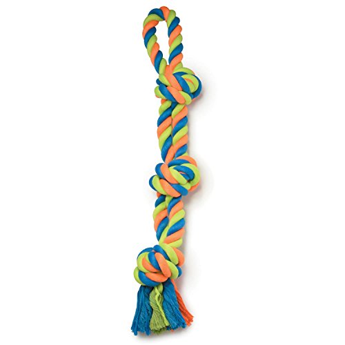 Grriggles Mighty Bright Tug Rugged Rope Dog Chew Toy