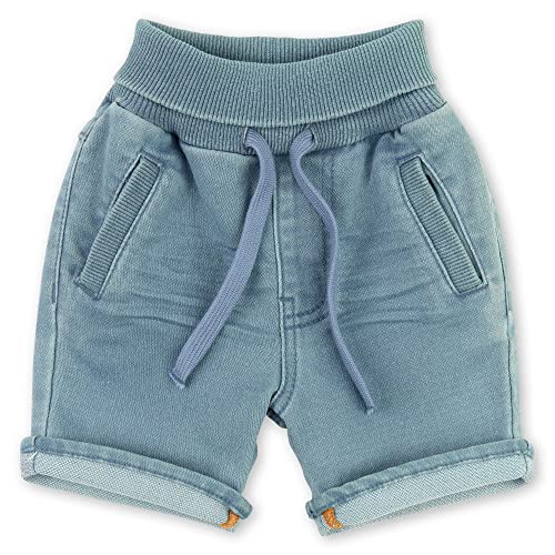 Baby Jeansshorts , Patches, Organic Cotton blau Gr. 80 Mädchen Kinder