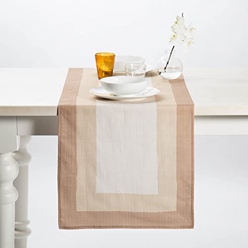 Caleffi Tischdecke 150 x 280 cm für die Küche, Italien, Natur, aus Baumwolle, 1000364