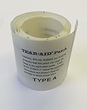Tear Aid Selbstklebender Reparatur-Flicken Typ A für Zelte, Drachen, Gummiboote, Segel, Stoffe, 75mm x 3000mm