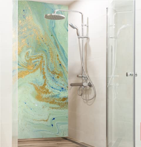 mySPOTTI Fresh - Duschrückwand zum Aufkleben (100 x 210 cm, Evelia)
