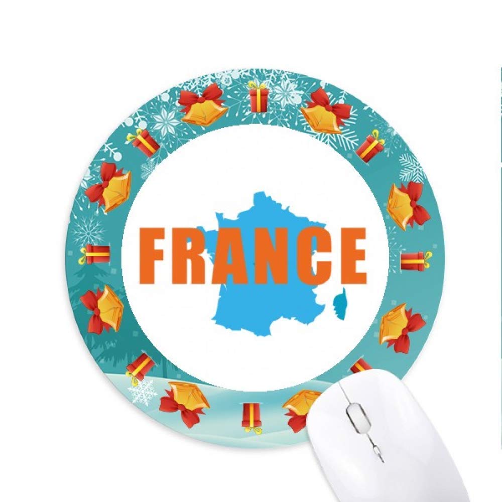 European Map Tower France Mousepad Round Rubber Mouse Pad Weihnachtsgeschenk